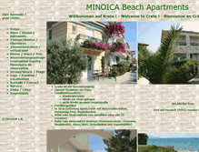 Tablet Screenshot of minoica-apartments.com